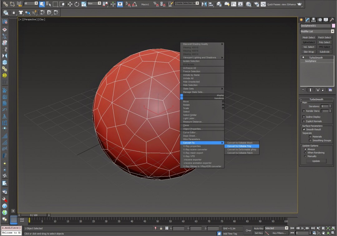Modelling tips Create a hollow sphere 1k0 Visual